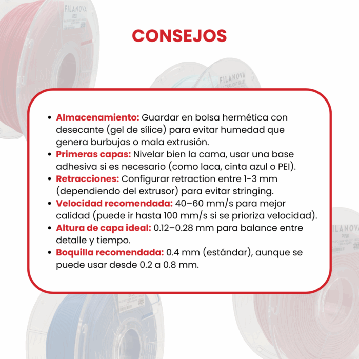 Filamento PLA High Speed Filanova x 1Kg - Imagen 8