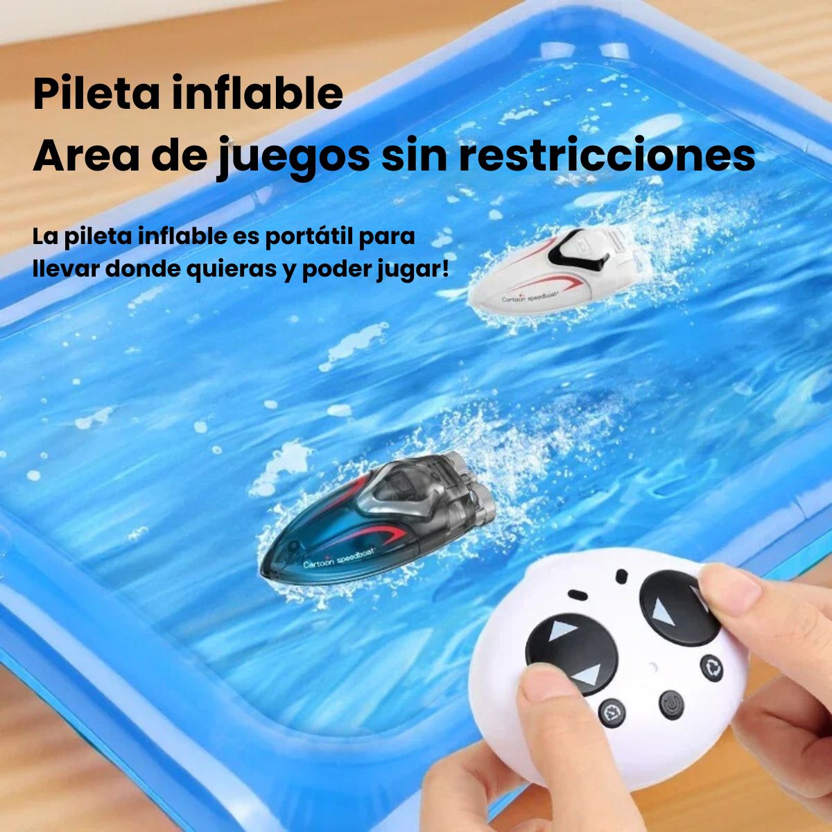 Control Remoto Para Barco De Pesca – Anidación Y Cebo Automático, 500m De Alcance, Doble Tolva Y Luces LED – Batería 5200mAh