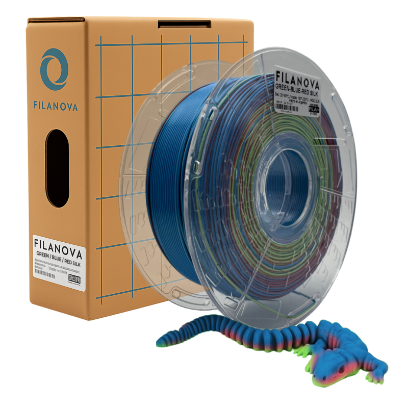 Filanova Filamento PLA Silk Tri Color High Speed x1 kg.